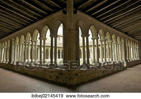 Abbey cloister, Saint-Emilion, Gironde, France, Europe View Large Photo Image Stock Photo - Abbey cloister, Saint-Emilion, Gironde, France, Europe. Fotosearch