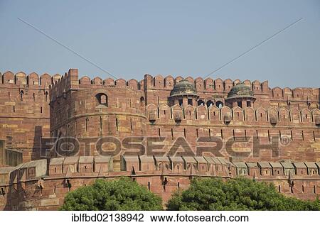 Agra Fort, UNESCO World Heritage, Agra, Uttar Pradesh, India, Asia View Large Photo Image Stock Image - Agra Fort, UNESCO World Heritage, Agra, Uttar Pradesh, India, Asia. Fotosearch