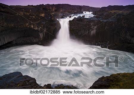 Aldeyjarfoss Waterfall on the Skjálfandafljót River, Sprengisandur highland plateau, Norðurland, Nordurland eystra, North-East Iceland, Iceland, Europe View Large Photo Image Stock Photography - Aldeyjarfoss Waterfall on the Skjálfandafljót River, Sprengisandur highland plateau, Norðurland, Nordurland eystra, North-East Iceland, Iceland, Europe. Fotosearch