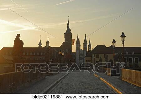 Alte Mainbruecke, Old Main Bridge in the early morning, Wuerzburg, Lower Franconia, Bavaria, Germany, Europe View Large Photo Image Stock Image - Alte Mainbruecke, Old Main Bridge in the early morning, Wuerzburg, Lower Franconia, Bavaria, Germany, Europe. Fotosearch