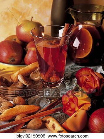 Stock Photograph - Apple punch from Normandy, France, Europe. Fotosearch