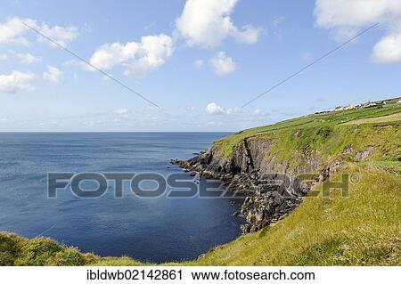 Stock Image - Atlantic coast near Fahan, Dingle Peninsula, County Kerry, Ireland, Europe. Fotosearch