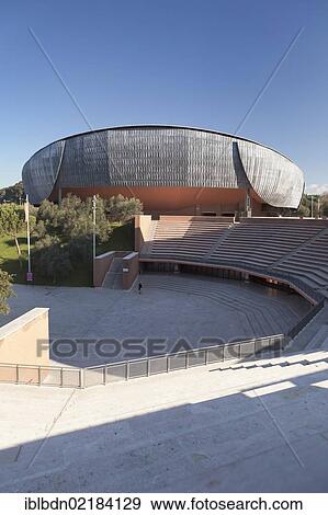 Stock Photo - Auditorium, designed by Renzo Piano, Parco della Musica, Rome, Italy, Europe. Fotosearch