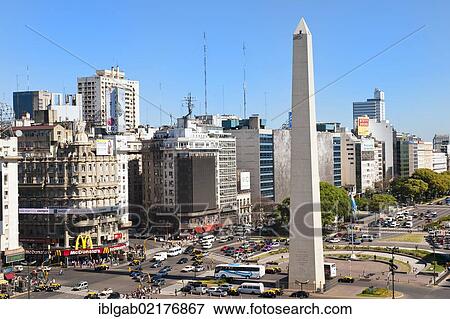 Avenida 9 de Julio, obelisk, Buenos Aires, Argentina, South America View Large Photo Image Stock Photo - Avenida 9 de Julio, obelisk, Buenos Aires, Argentina, South America. Fotosearch