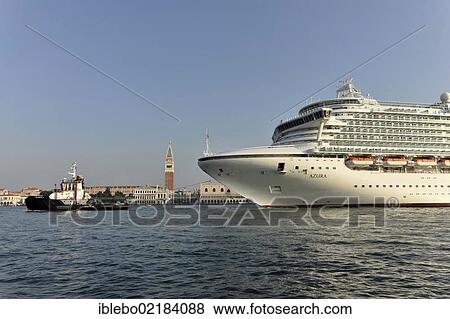 Azura, cruise ship, built in 2010, 290m, 3100 passengers, arriving in the port of Venice, Veneto, Italy, Europe View Large Photo Image Stock Photo - Azura, cruise ship, built in 2010, 290m, 3100 passengers, arriving in the port of Venice, Veneto, Italy, Europe. Fotosearch