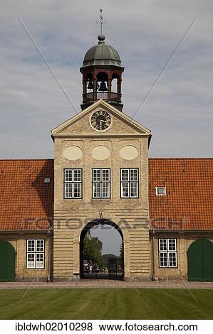 Stock Photo - Bailey, Augustenborg Slot, Augustenborg Palace, Als, South Jutland, Denmark, Scandinavia, Europe. Fotosearch