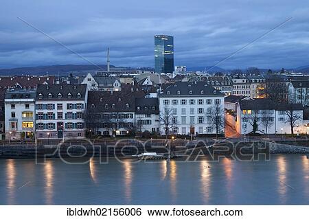 Bank of the Rhine River, Upper Rheinweg, twilight, Basel, Canton of Basel-Stadt, Switzerland, Europe, PublicGround, Europe View Large Photo Image Stock Photograph - Bank of the Rhine River, Upper Rheinweg, twilight, Basel, Canton of Basel-Stadt, Switzerland, Europe, PublicGround, Europe. Fotosearch