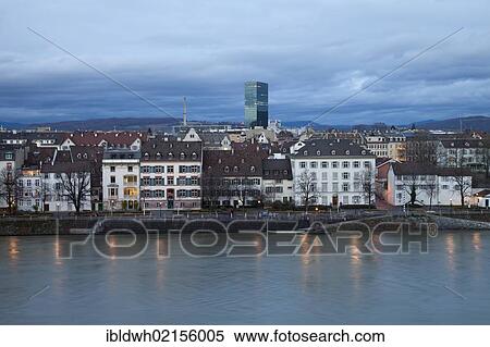 Bank of the Rhine River, Upper Rheinweg, twilight, Basel, Canton of Basel-Stadt, Switzerland, Europe, PublicGround, Europe View Large Photo Image Stock Photography - Bank of the Rhine River, Upper Rheinweg, twilight, Basel, Canton of Basel-Stadt, Switzerland, Europe, PublicGround, Europe. Fotosearch