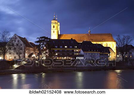 Bank of the Rhine River with the Fridolin Minster at dusk, Bad Saeckingen, Waldshut district, Upper Rhine, Black Forest, Baden-Wuerttemberg, Germany, Europe, PublicGround, Europe View Large Photo Image Stock Photo - Bank of the Rhine River with the Fridolin Minster at dusk, Bad Saeckingen, Waldshut district, Upper Rhine, Black Forest, Baden-Wuerttemberg, Germany, Europe, PublicGround, Europe. Fotosearch
