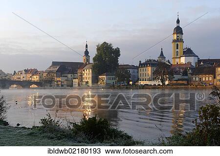 Banks of the Main river with the Catholic Church of St. John, Kitzingen, Lower Franconia, Franconia, Bavaria, Germany, Europe View Large Photo Image Stock Image - Banks of the Main river with the Catholic Church of St. John, Kitzingen, Lower Franconia, Franconia, Bavaria, Germany, Europe. Fotosearch