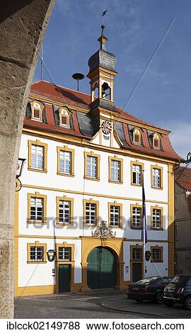 Baroque Town Hall, Marktplatz square, Roettingen, Lower Franconia, Bavaria, Germany, Europe View Large Photo Image Stock Photo - Baroque Town Hall, Marktplatz square, Roettingen, Lower Franconia, Bavaria, Germany, Europe. Fotosearch