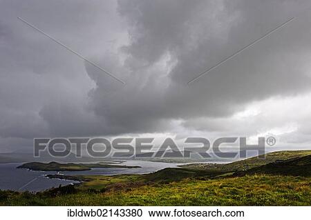 Stock Image - Berginish Island, Valentia Island, County Kerry, Ireland, Europe. Fotosearch