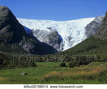 Bergsetbreen, one of the glacier arms of Jostedalsbreen, Jostedal Glacier, Sogn og Fjordane, Norway, Scandinavia, Europe View Large Photo Image Picture - Bergsetbreen, one of the glacier arms of Jostedalsbreen, Jostedal Glacier, Sogn og Fjordane, Norway, Scandinavia, Europe. Fotosearch