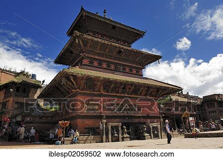 Bhairavnath temple, Taumadhi Square, Bhaktapur, Kathmandu Valley, Nepal, Asia View Large Photo Image Stock Image - Bhairavnath temple, Taumadhi Square, Bhaktapur, Kathmandu Valley, Nepal, Asia. Fotosearch