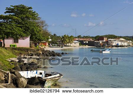 Big Bay, capital of the Caribbean island of Great Corn Island, Caribbean Sea, Nicaragua, Central America, North America View Large Photo Image Picture - Big Bay, capital of the Caribbean island of Great Corn Island, Caribbean Sea, Nicaragua, Central America, North America. Fotosearch