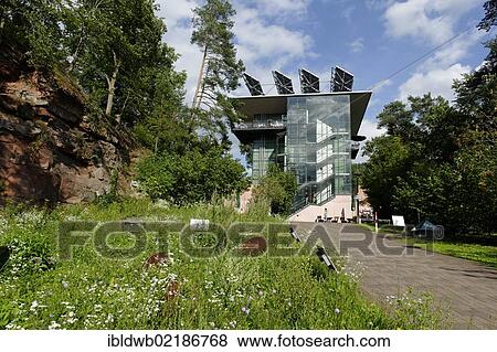 Stock Photo - Biosphere house in Fischbach bei Dahn, Palatinate Forest Nature Reserve, Rhineland-Palatinate, Germany, Europe. Fotosearch