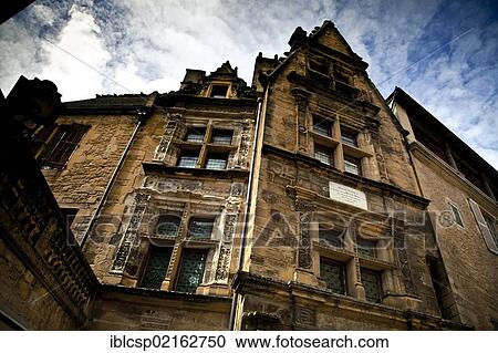 Bishop's Palace, village of Sarlat-la-Canéda, Dordogne, Aquitaine, France, Europe View Large Photo Image Stock Image - Bishop's Palace, village of Sarlat-la-Canéda, Dordogne, Aquitaine, France, Europe. Fotosearch