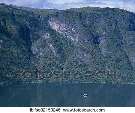 Boat on the Aurlandsfjord, Aurland, Sogn og Fjordane, Norway, Scandinavia, Europe View Large Photo Image Stock Photograph - Boat on the Aurlandsfjord, Aurland, Sogn og Fjordane, Norway, Scandinavia, Europe. Fotosearch