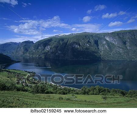 Boat on the Aurlandsfjord, Aurland, Sogn og Fjordane, Norway, Scandinavia, Europe View Large Photo Image Stock Photography - Boat on the Aurlandsfjord, Aurland, Sogn og Fjordane, Norway, Scandinavia, Europe. Fotosearch
