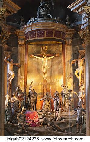 Stock Photograph - Bom Jesus do Monte Sanctuary, interior, Braga, Minho, Portugal, Europe. Fotosearch