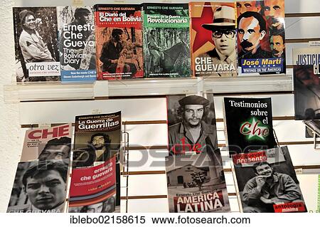 Books about Che Guevara, shop, souvenirs, Cienfuegos, Cuba, Greater Antilles, Caribbean, Central America, America, North America View Large Photo Image Stock Photography - Books about Che Guevara, shop, souvenirs, Cienfuegos, Cuba, Greater Antilles, Caribbean, Central America, America, North America. Fotosearch