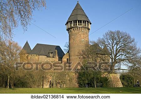 Burg Linn moated castle, in Krefeld Linn, North Rhine-Westphalia, Germany, Europe View Large Photo Image Picture - Burg Linn moated castle, in Krefeld Linn, North Rhine-Westphalia, Germany, Europe. Fotosearch