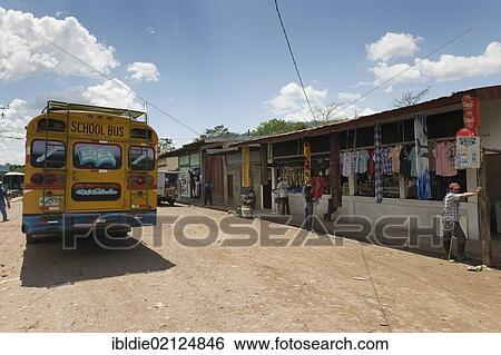 Bus service, village El Naranjo in the northeastern uplands, Nicaragua, Central America, North America View Large Photo Image Stock Photograph - Bus service, village El Naranjo in the northeastern uplands, Nicaragua, Central America, North America. Fotosearch