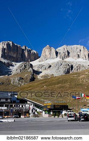 Cable car station, Sass Pordoi Mountain, 2925 m, Sella group, Dolomites, Italy, Europe View Large Photo Image Stock Photo - Cable car station, Sass Pordoi Mountain, 2925 m, Sella group, Dolomites, Italy, Europe. Fotosearch