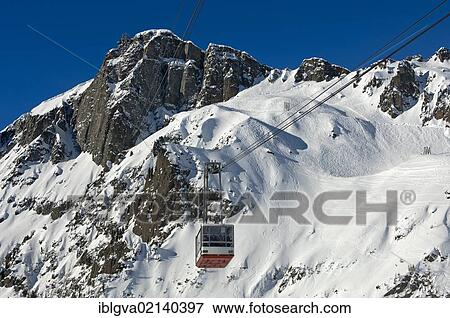 Cable car suspended between Plan Praz and the summit of Brevent Mountain, Chamonix ski resort, Haute Savoie, France, Europe View Large Photo Image Stock Photo - Cable car suspended between Plan Praz and the summit of Brevent Mountain, Chamonix ski resort, Haute Savoie, France, Europe. Fotosearch