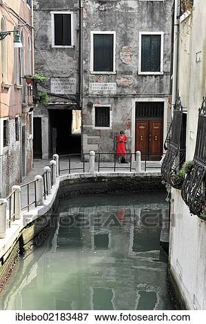 Stock Photo - Canal Fondamenta Soranza delle Fornaci, Venice, Veneto, Italy, Europe, Europe. Fotosearch