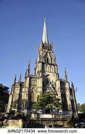 Picture - Cathedral of Petropolis, Igreja Sao Pedro de Alcantara, Petropolis, Rio de Janeiro, Brazil, South America. Fotosearch