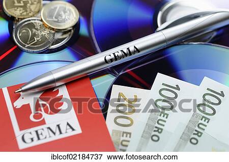 CDs, banknotes and a pen labelled GEMA, symbolic image for GEMA fees View Large Photo Image Stock Photo - CDs, banknotes and a pen labelled GEMA, symbolic image for GEMA fees. Fotosearch