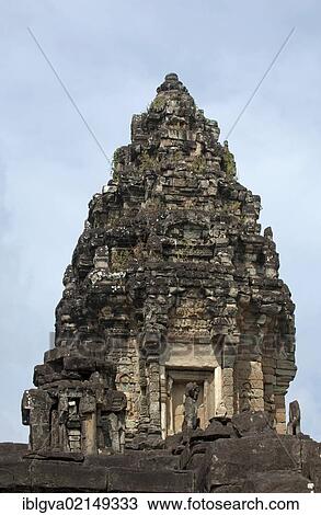 Central sanctuary of the temple pyramid of Bakong in the form of a tower, design inspired by the Independence Monument in Phnom Penh, Bakong Temple, Roluos Group, Angkor, Cambodia, Southeast Asia, Asia View Large Photo Image Stock Image - Central sanctuary of the temple pyramid of Bakong in the form of a tower, design inspired by the Independence Monument in Phnom Penh, Bakong Temple, Roluos Group, Angkor, Cambodia, Southeast Asia, Asia. Fotosearch