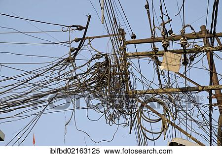 Chaotic electric power supply in Allahabad, Uttar Pradesh, India, Asia View Large Photo Image Stock Photography - Chaotic electric power supply in Allahabad, Uttar Pradesh, India, Asia. Fotosearch