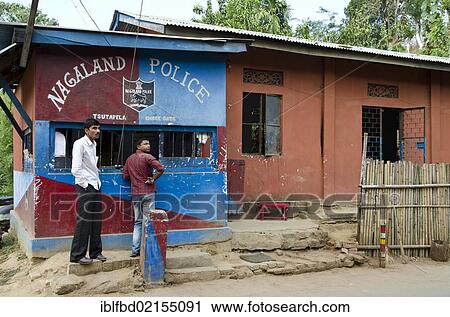 Checkpost at the border crossing between Assam and Nagaland, Tsutapela, Assam, India, Asia View Large Photo Image Stock Image - Checkpost at the border crossing between Assam and Nagaland, Tsutapela, Assam, India, Asia. Fotosearch