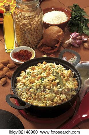 Chickpea stew with rice, Spain, Europe View Large Photo Image Stock Image - Chickpea stew with rice, Spain, Europe. Fotosearch