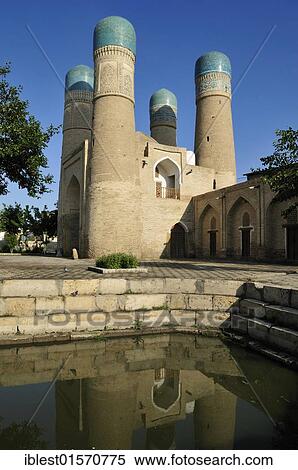 Chor Minor mosque, Bukhara, Buchara, Silk Road, Unesco World Heritage Site, Uzbekistan, Central Asia, Asia View Large Photo Image Stock Photography - Chor Minor mosque, Bukhara, Buchara, Silk Road, Unesco World Heritage Site, Uzbekistan, Central Asia, Asia. Fotosearch