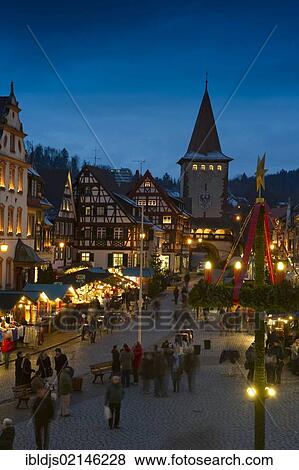 Christmas market, Gengenbach, Baden-Wuerttemberg, Germany, Europe View Large Photo Image Stock Photo - Christmas market, Gengenbach, Baden-Wuerttemberg, Germany, Europe. Fotosearch