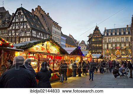 Christmas market in Colmar, Alsace, France, Europe View Large Photo Image Stock Image - Christmas market in Colmar, Alsace, France, Europe. Fotosearch