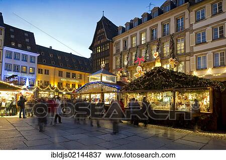 Christmas market in Colmar, Alsace, France, Europe View Large Photo Image Stock Photo - Christmas market in Colmar, Alsace, France, Europe. Fotosearch