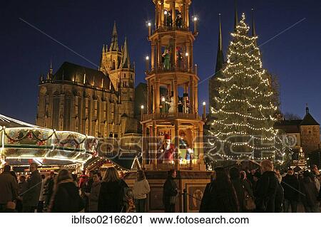 Christmas market in Erfurt, Thuringia, Germany, Europe View Large Photo Image Stock Image - Christmas market in Erfurt, Thuringia, Germany, Europe. Fotosearch