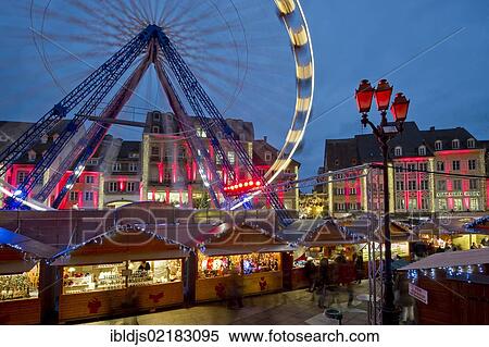 Christmas market, Mulhouse, Alsace, France, Europe View Large Photo Image Stock Photography - Christmas market, Mulhouse, Alsace, France, Europe. Fotosearch