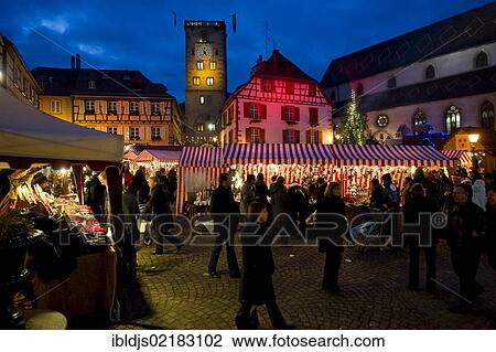 Christmas market, Ribeauville, Alsace, France, Europe View Large Photo Image Stock Image - Christmas market, Ribeauville, Alsace, France, Europe. Fotosearch