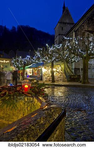 Christmas market, St. Ursanne, Jura, Switzerland, Europe View Large Photo Image Picture - Christmas market, St. Ursanne, Jura, Switzerland, Europe. Fotosearch