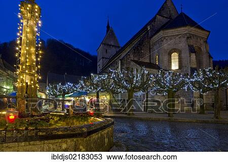 Christmas market, St. Ursanne, Jura, Switzerland, Europe View Large Photo Image Stock Image - Christmas market, St. Ursanne, Jura, Switzerland, Europe. Fotosearch