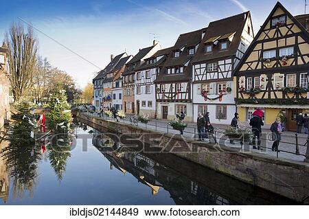 Christmassy and wintery Colmar, Alsace, France, Europe View Large Photo Image Stock Photo - Christmassy and wintery Colmar, Alsace, France, Europe. Fotosearch