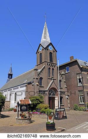 Church in Oudeschild, Texel, The Netherlands, Europe, PublicGround, Europe View Large Photo Image Stock Photo - Church in Oudeschild, Texel, The Netherlands, Europe, PublicGround, Europe. Fotosearch