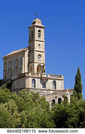 Church in Pierrelongue, Vaucluse, Provence-Alpes-Cote d'Azur, Southern France, France, Europe, PublicGround, Europe View Large Photo Image Stock Photography - Church in Pierrelongue, Vaucluse, Provence-Alpes-Cote d'Azur, Southern France, France, Europe, PublicGround, Europe. Fotosearch