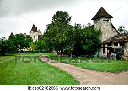 Château des Milandes castle near Castelnaud-la-Chapelle, Département Dordogne, Aquitaine region, France, Europe View Large Photo Image Stock Photograph - Château des Milandes castle near Castelnaud-la-Chapelle, Département Dordogne, Aquitaine region, France, Europe. Fotosearch