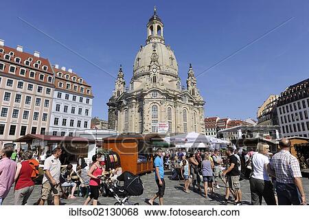 City Festival in Dresden, Church of Our Lady on Neumarkt square, Saxony, Germany, Europe View Large Photo Image Stock Photo - City Festival in Dresden, Church of Our Lady on Neumarkt square, Saxony, Germany, Europe. Fotosearch